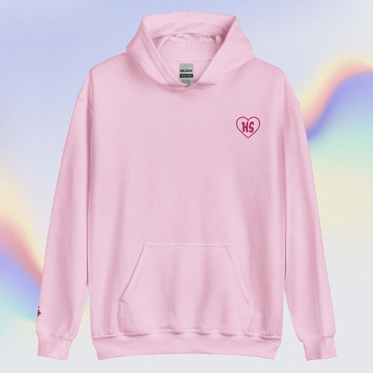 EMBROIDERY | Pink Heart HS Hoodie